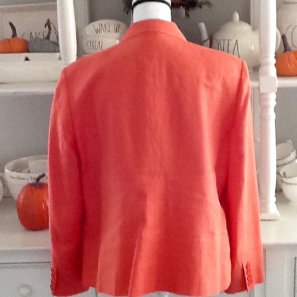 Talbots Woman Irish linen jacket sz 12W - Picture 5 of 7